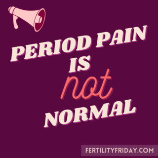 📣 For the record, period pain is NOT normal... 📣​​​​​​​​
​​​​​​​​
🩸Common but not normal🩸​​​​​​​​
​​​​​​​​
The only type of pain I can think of that is considered normal is labour pain. But even in that case, it has a purpose and you get a baby in the end!​​​​​​​​
​​​​​​​​
A normal period:​​​​​​​​
🩸Lasts 3–7 days​​​​​​​​
🩸Begins moderate to heavy and gradually tapers off​​​​​​​​
🩸Ranges somewhere between 25–80mL in volume​​​​​​​​
🩸Is a shade of red, and isn't overly clotty​​​​​​​​
🩸Has a beginning, middle, and end (like a sentence) and then finishes — no mid-cycle bleeding​​​​​​​​
🩸Mild cramping can be considered normal, but moderate to severe cramping and pain, though common, isn't normal or healthy​​​​​​​​
​​​​​​​​
Period pain can be a sign of:​​​​​​​​
📍Inflammation​​​​​​​​
📍Hormone dysregulation​​​​​​​​
📍Nutrient deficiencies​​​​​​​​
📍Endometriosis​​​​​​​​
📍Pelvic Inflammatory disorder​​​​​​​​
​​​​​​​​
RESOURCES & PODCAST INTERVIEWS:​​​​​​​​
🩸Managing Severe Period Pain: fertilityfriday.com/420​​​​​​​​
🩸Overcoming period pain: fertilityfriday.com/283​​​​​​​​
🩸Managing painful periods: fertilityfriday.com/180​​​​​​​​
🩸Arvigo Therapy: fertilityfriday.com/284​​​​​​​​
🩸Mercier Therapy: fertilityfriday.com/257​​​​​​​​
🩸📚The Fifth Vital Sign📚 (Chapters 2 & 14)​​​​​​​​
​​​​​​​​
💬 Are your periods painful? Let us know in the comments below ​​​​​​​​
​​​​​​​​
#periodpain #PMS #fertilityawareness  #fertilityfriday